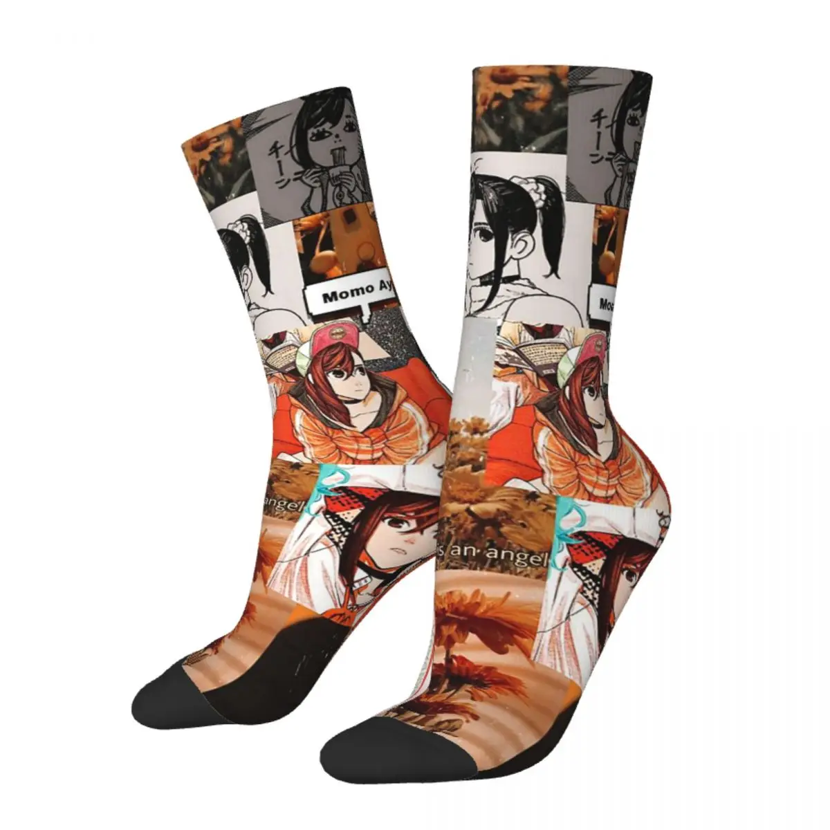 New Men's Socks Casual Dandadan Manga Japan Sock Okarun Momo Skateboard Women's Socks Spring Summer Autumn Winter