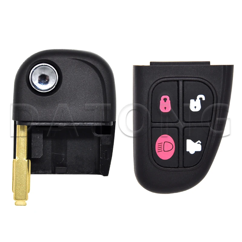 Datong World 4D60 Chip 315/433MHz Flip Car Remote Control Key dla Jaguar X S Type 1999-2009 XJ XJR