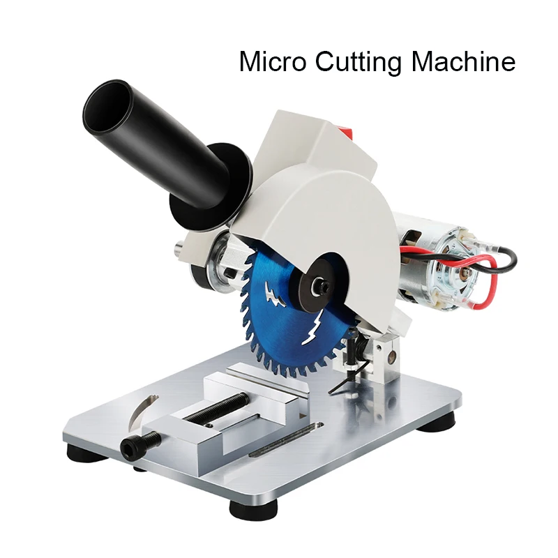 Mini Table Saw DIY Drill Micro Cutting Machine Aluminum Alloy Table Saw Electric Circular Saw For Cutting Metal Wood Plastic