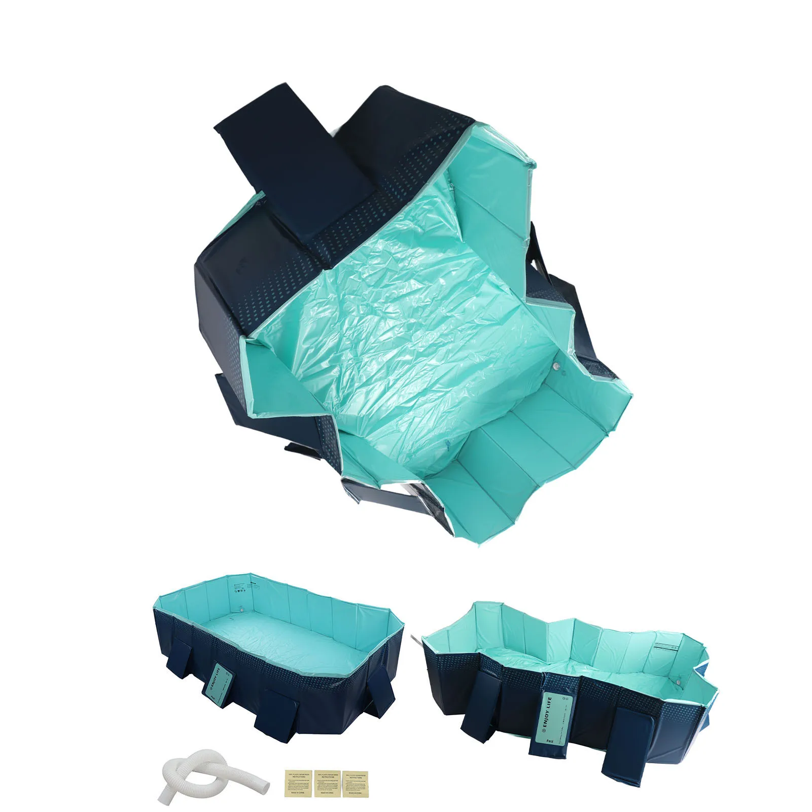 Backyard Pool Foldable Swimming Pool Folding Oversize Bath Pool Inflation  for Home Outdoor Foldable Swimming Pool Kids Pool