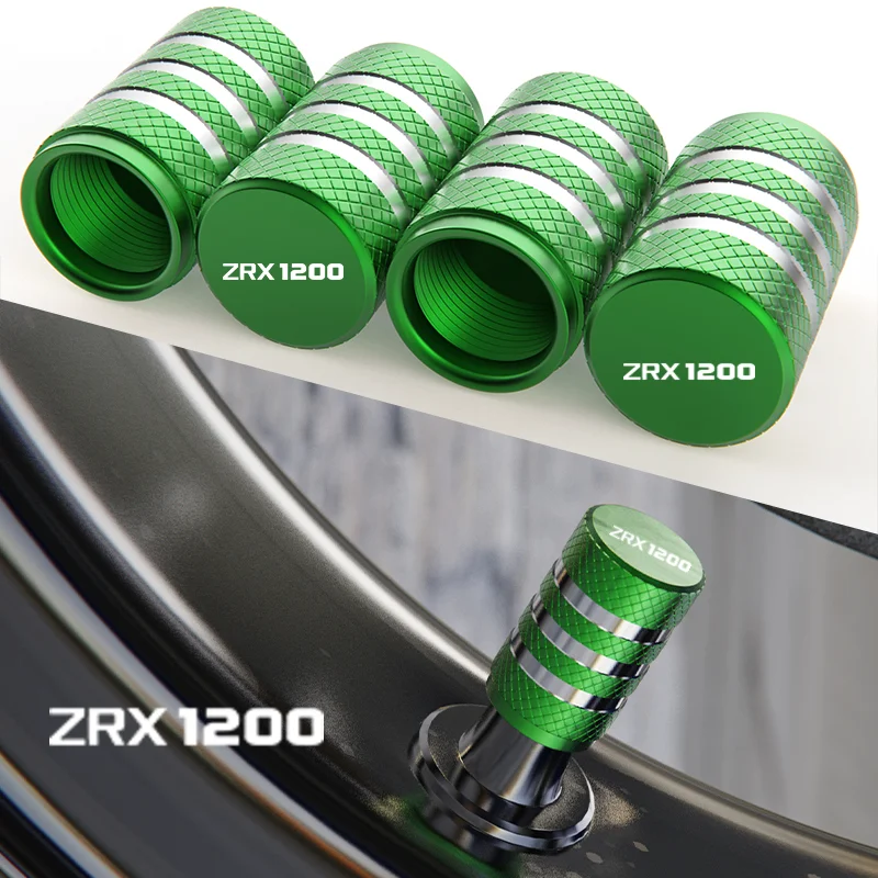 For Kawasaki ZRX1200R ZRX1200 R ZRX 1200 R 2001 2002 2003 2004 Motorcycle Wheel Tire Valve caps CNC Aluminum Airtight Covers