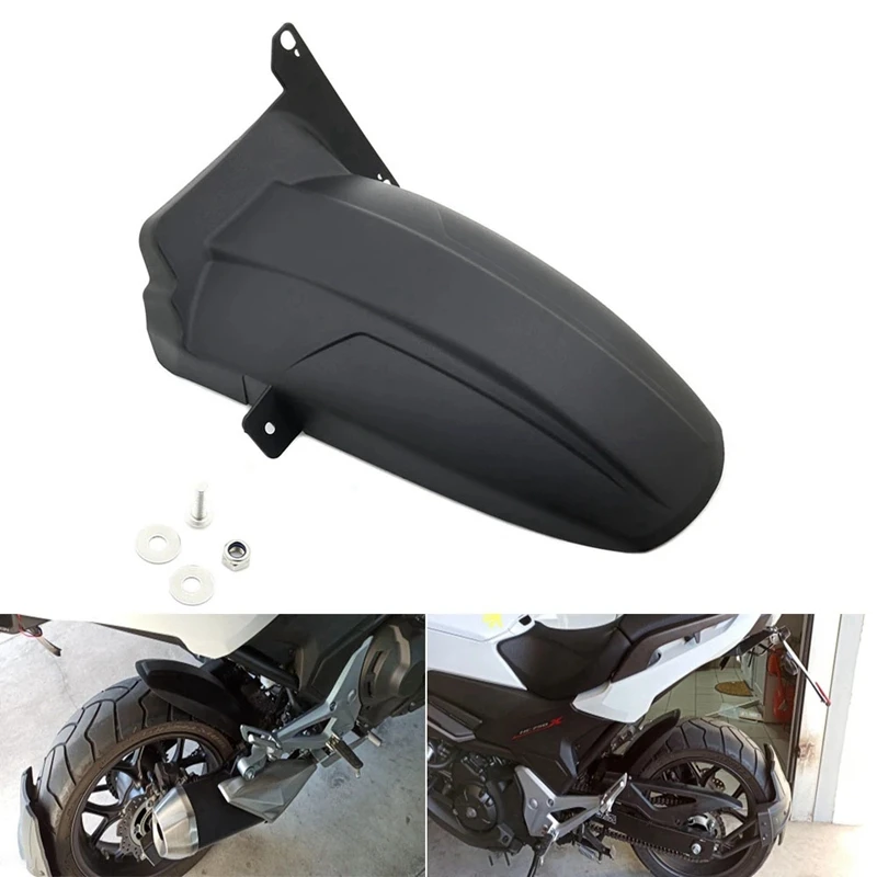 Motorcycle Rear Mudguard Fender for Honda Nc700 Nc750 Nc700S Nc700X Nc750S Nc750X 2012-2020 2021 Abs Plastic Black