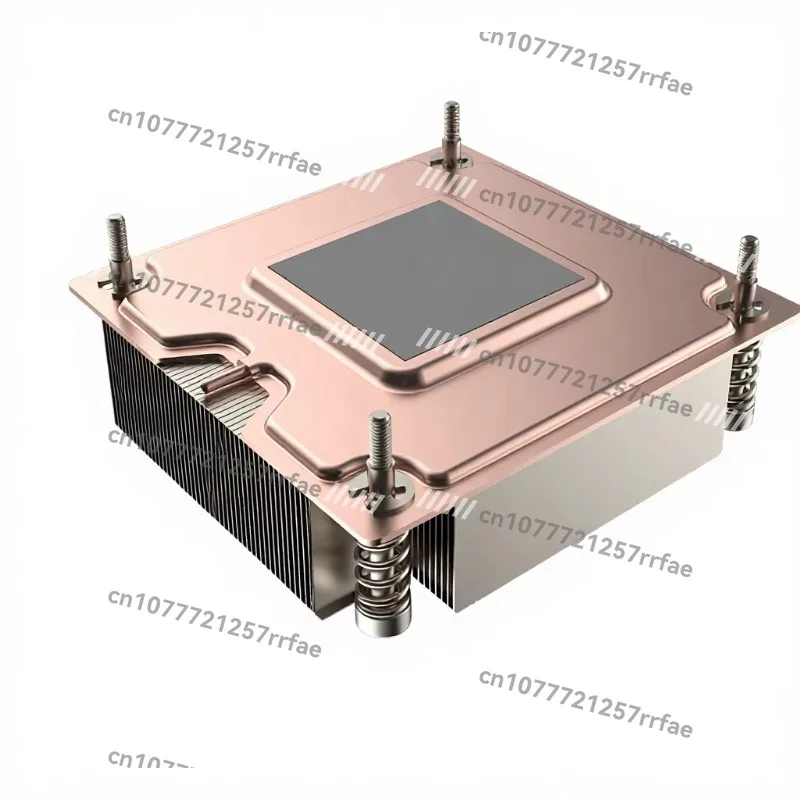 1U passive CPU radiator steam chamber (VC) and aluminum heat sink for LGA 1700 slot main board radiator