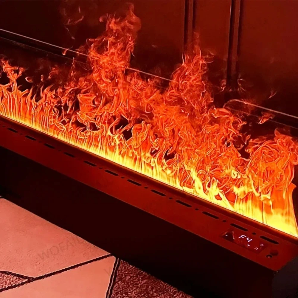 Smart Intelligent Indoor Electric Decoration Water Vapor Fireplace Humidifier Steam LED Flame TV Stand 3D Water Vapour Fireplace