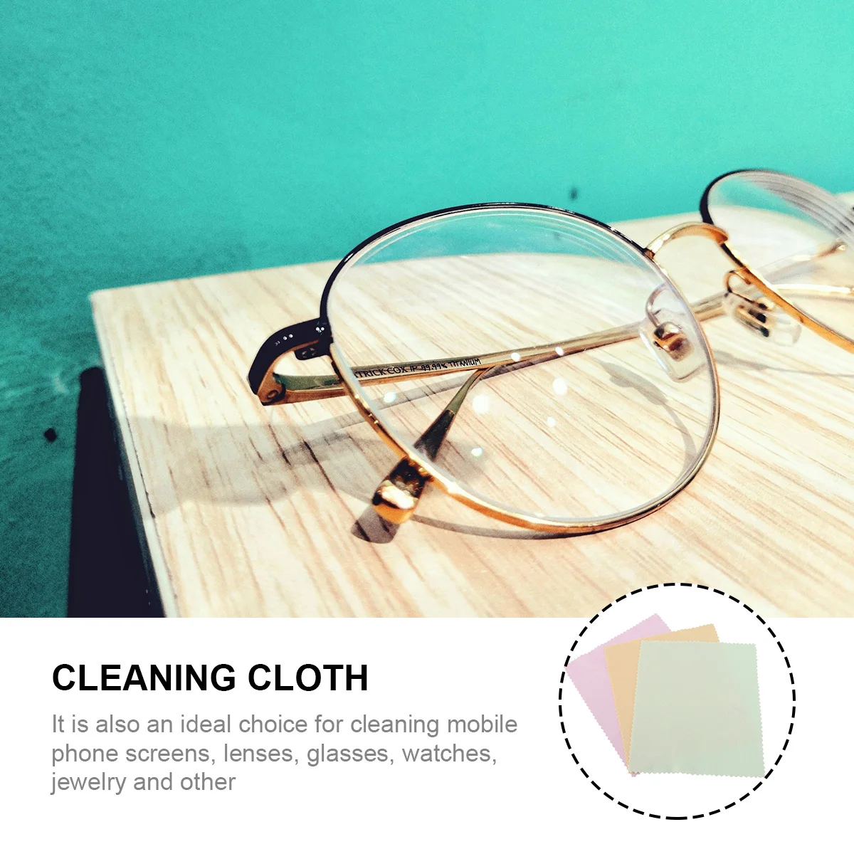 

32pcs Glasses Cleaning Microfiber Wiping Cloth for Lenses Watches Jewelry Phone Screens Polishing Cloth Travel Daily Use Soft
