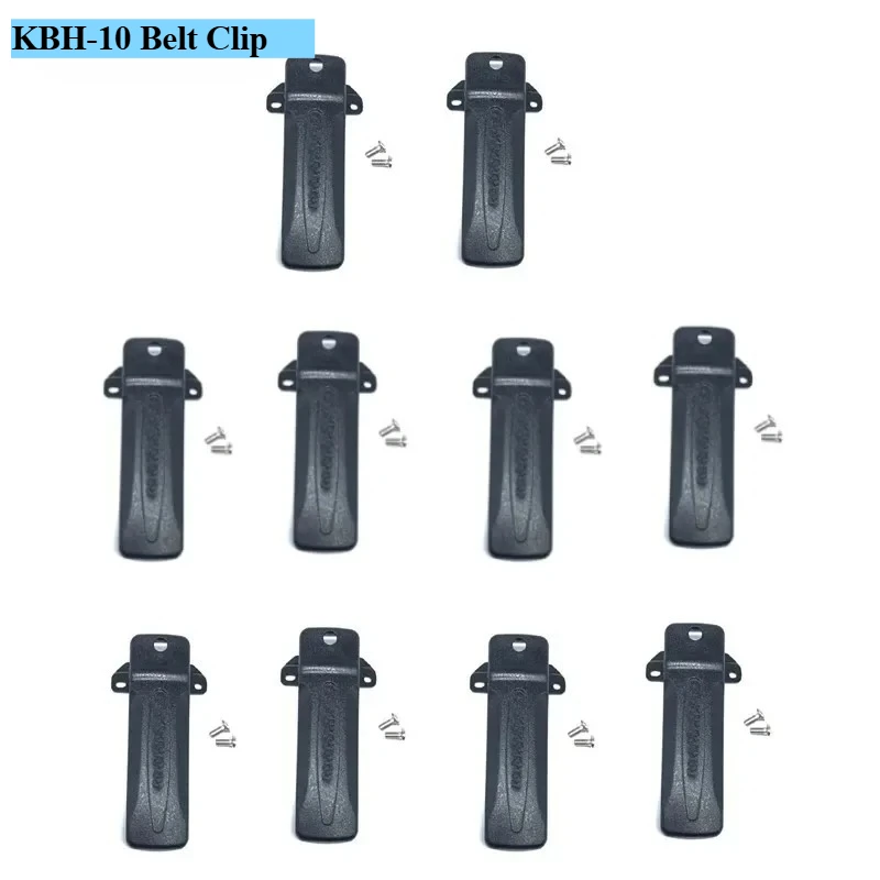 

10PCS KBH-10 Belt Clip for KENWOOD TK-3206 TK-2206 TH-D7 TH-F6 TH-F7 TK-2207 TK-2307 TK-2212 TK-3402 NX240 TK-2406 TK-3301 Radio