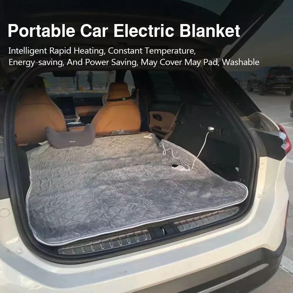 Car Heating Blanket 12V 16V 24V Winter Heating Intelligent Temperature Electric Blanket Travel RV Large Truck Heating Blanket