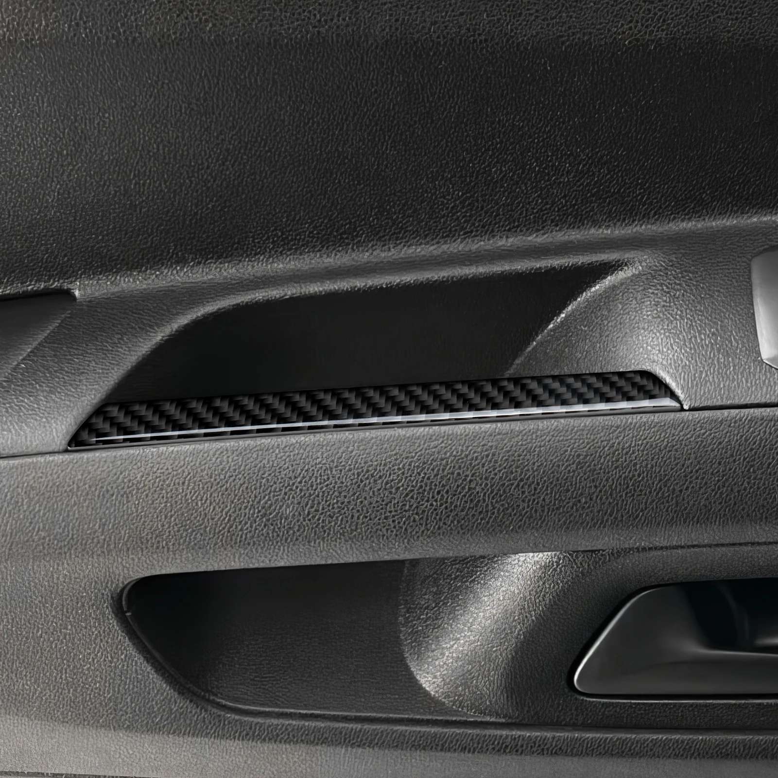 Kohlefaser-Innenaufkleber. Dekorative Autotürleisten. Für Opel Combo E / Vauxhall Combo Für Toyota ProAce City Zubehör. – Detail 6