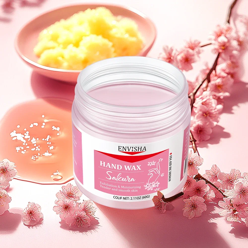 ENVISHA Corpo Bellezza Salute Cura della pelle Maschera per le mani Sakura Miele Idratazione profonda Idratante Esfoliante Sbiancamento Rimuovi la pelle morta