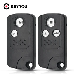 KEYYOU 2/3BNT guscio chiave per Honda CRV Accord Civic Odyssey Intelligent Car Smart Remote Case sostituzione Fob Insert Blade