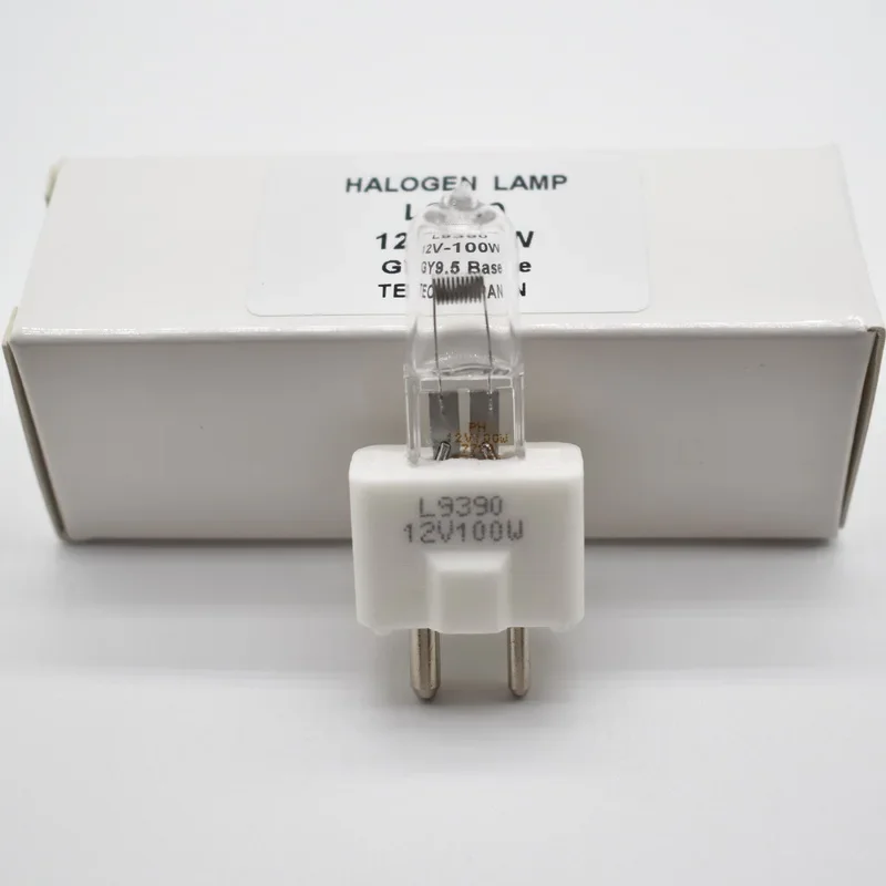 L9390 12V 100W biochemical photometer lamp,printing machine main light,GILWAY 12V100W GY9.5 tungsten halogen bulb
