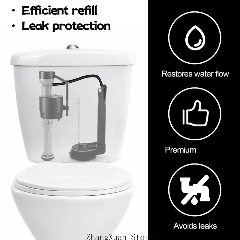 WC-Reparatur-Nachfüllschlauch-Clip-Set mit 2 EPDM-Schläuchen, 5 mm Innendurchmesser, 8 mm Außendurchmesser für – Detail 3
