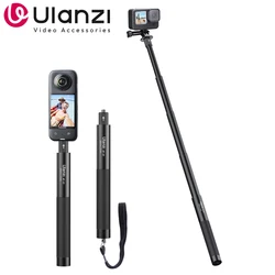 Ulanzi-trípode MT-57 para cámara de acción, monopié extensible de 1/4 pulgadas para GoPro 12, 11, 10, 9, 8, 7, 6, insta360, X2, X3