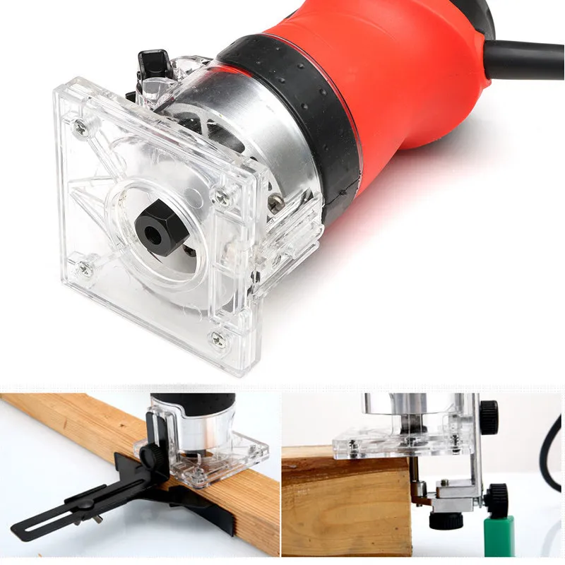 Electric Trimmer Woodworking 800W 32000rpm Wood Router Machine Hand DIY Milling Carving Engraving Power Tools With Mill Cutter