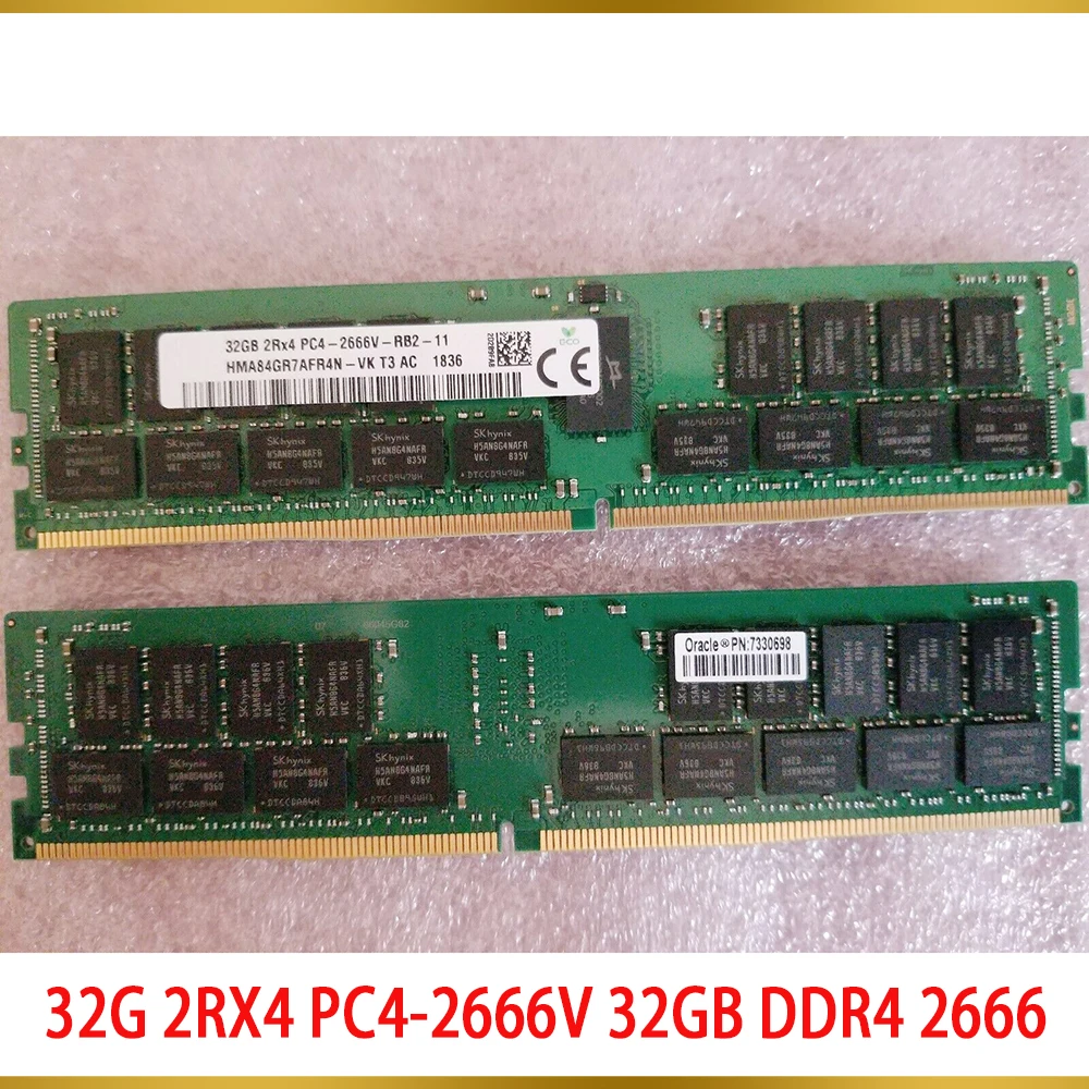 1Pcs For SK Hynix RAM 32G 2RX4 PC4-2666V 32GB DDR4 2666 REG RDIMM Server Memory