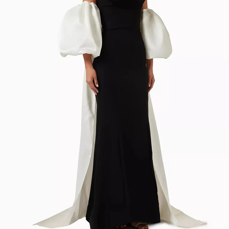 

Modern Satin Detachable Bridal Puff Sleeves With Long Ribbons Removable Wedding Sleeves 2025 customized