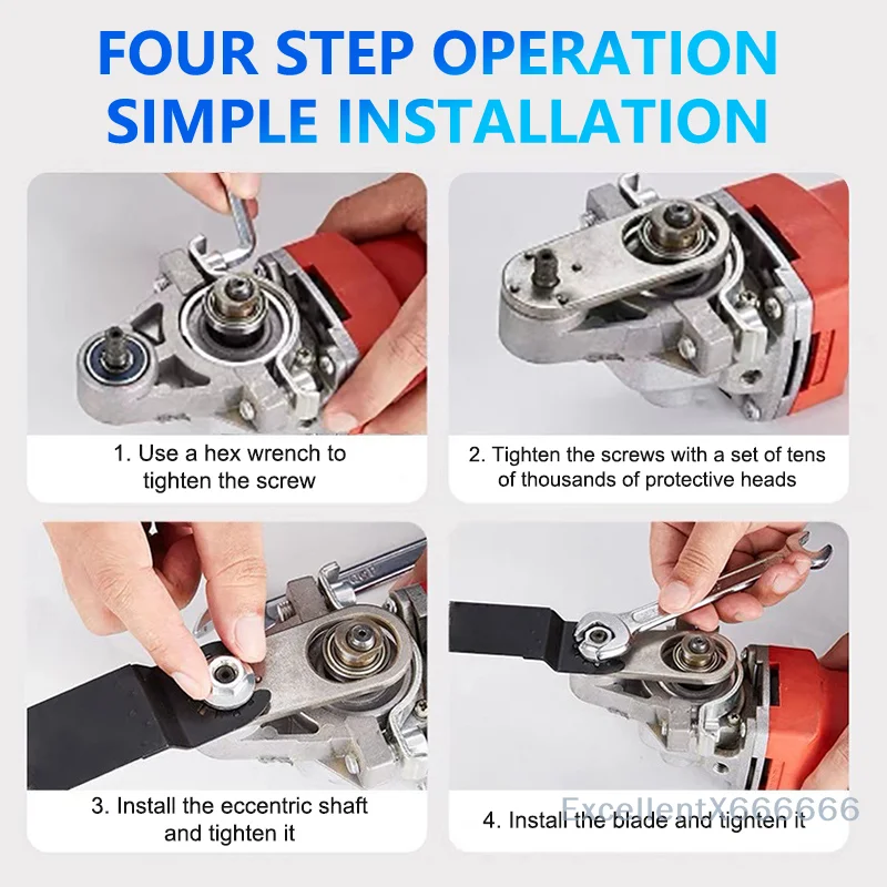 M10/M14 Threaded Swing Saw Cutter Polisher Set for Angle Grinder Conversion