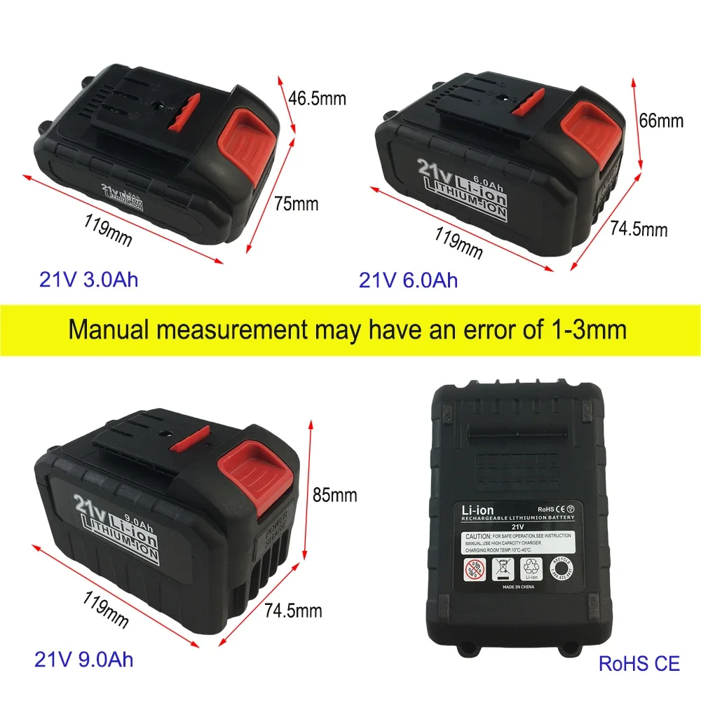 Per Dayi New Universal 21V sega elettrica smerigliatrice angolare batteria al litio strumento chiave elettrica batteria speciale macchina cannone ad