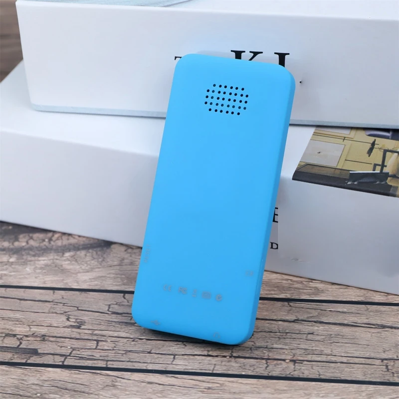 شاشة ملونة محمولة 1.8 بوصة، كتب إلكترونية متوافقة مع البلوتوث، مشغل موسيقى MP3 FM للأطفال، هدايا العيد - أزرق