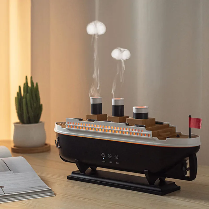 Schiff Aromatherapie Maschine Haushalt Desktop Ornamente Handwerk Luftbefeuchter Titanic Anhaltende Aromatherapie Luftbefeuchter Ornamente