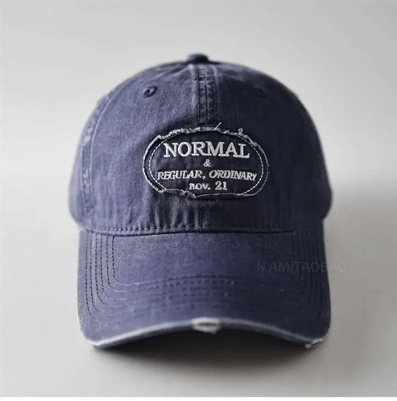 Vintage Washed Cotton Baseball Cap unisex soft crown Normal Patch for Daily Wear 9 colors Unstructured caps for men