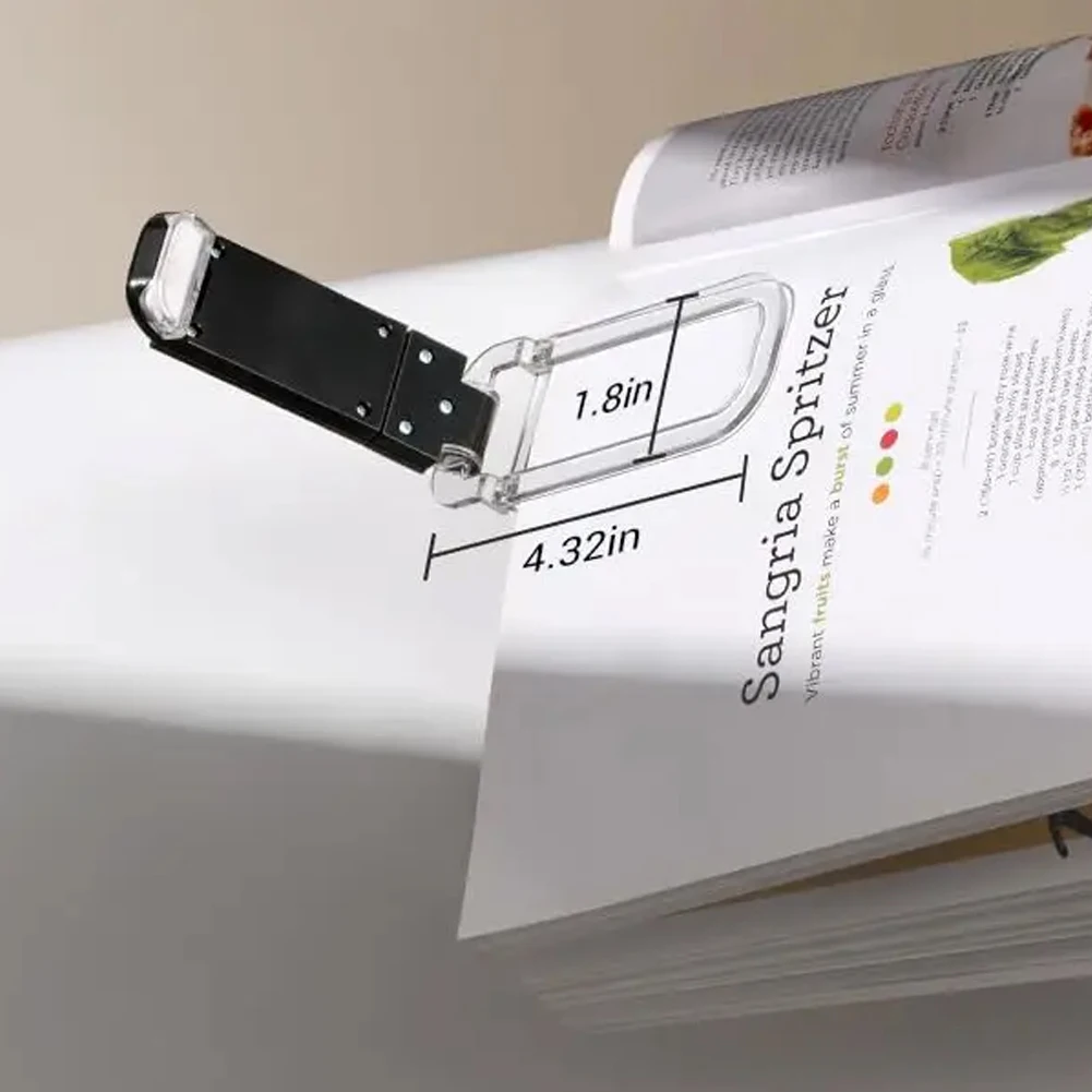 Lampada da lettura a LED ricaricabile USB Lampada da lettura Protezione per gli occhi Luce notturna Clip portatile Luce da scrivania Segnalibro Lampada da lettura notturna