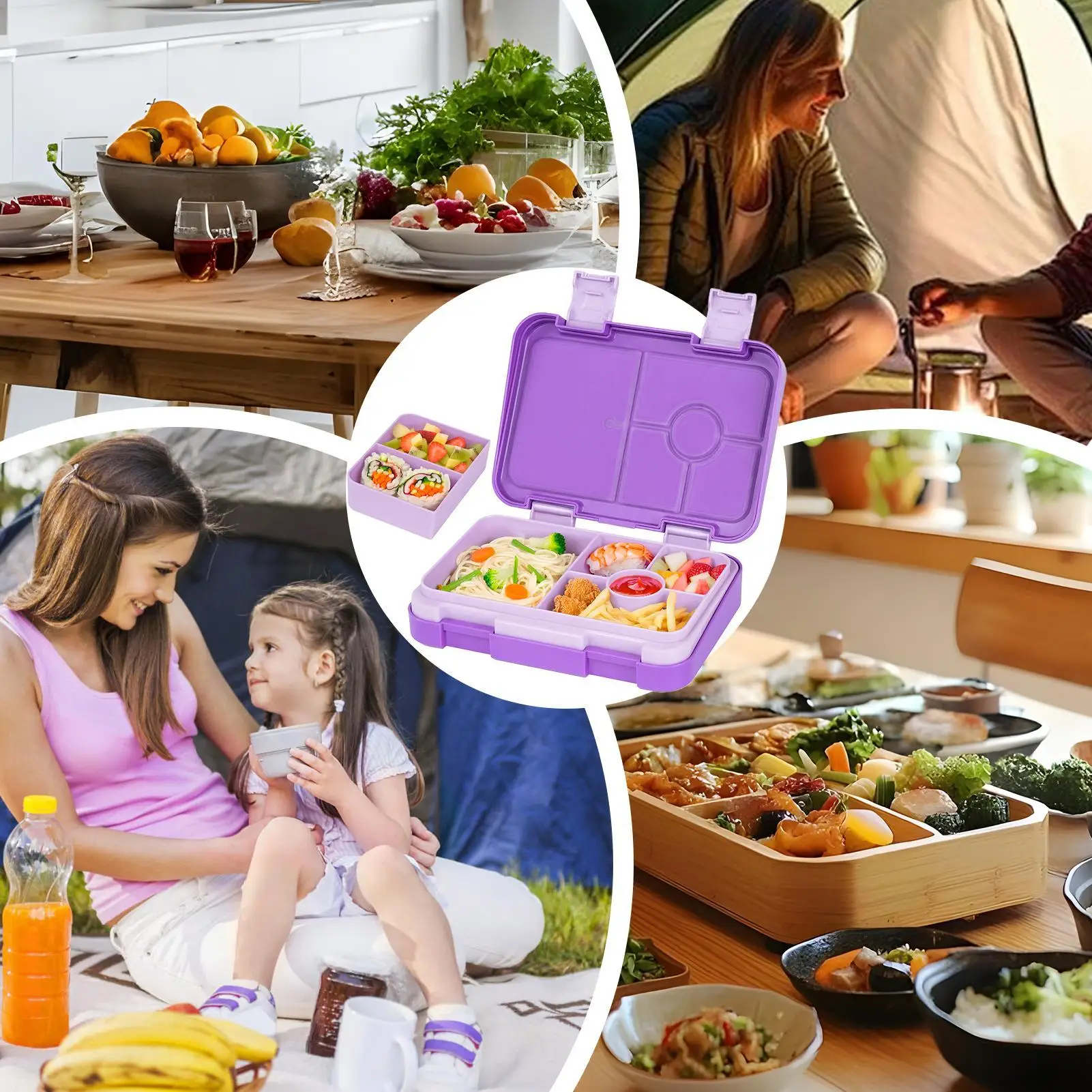 810 мл герметичная коробка для закусок, ланч-бокс, детский контейнер для хранения еды для работы на открытом воздухе, пляжа, путешествий, отдыха, моря, поездок на работу, пешего туризма