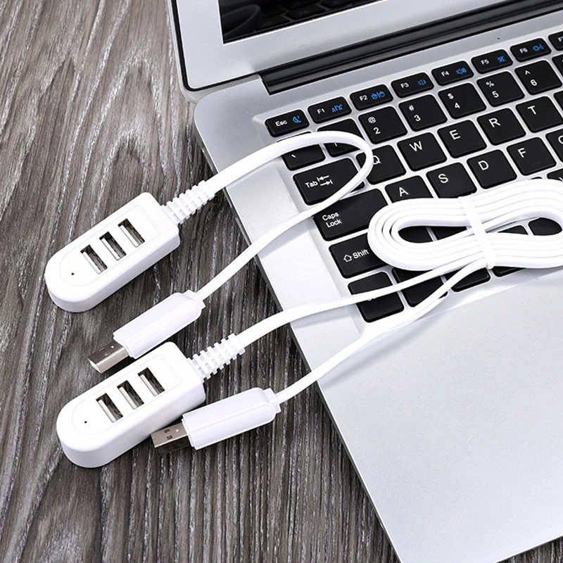 1.2M USB Cable Extension Charger Line Hub More Than Splitter New Style 3 USB HUB Charging Cable Fast Charge USB Extension