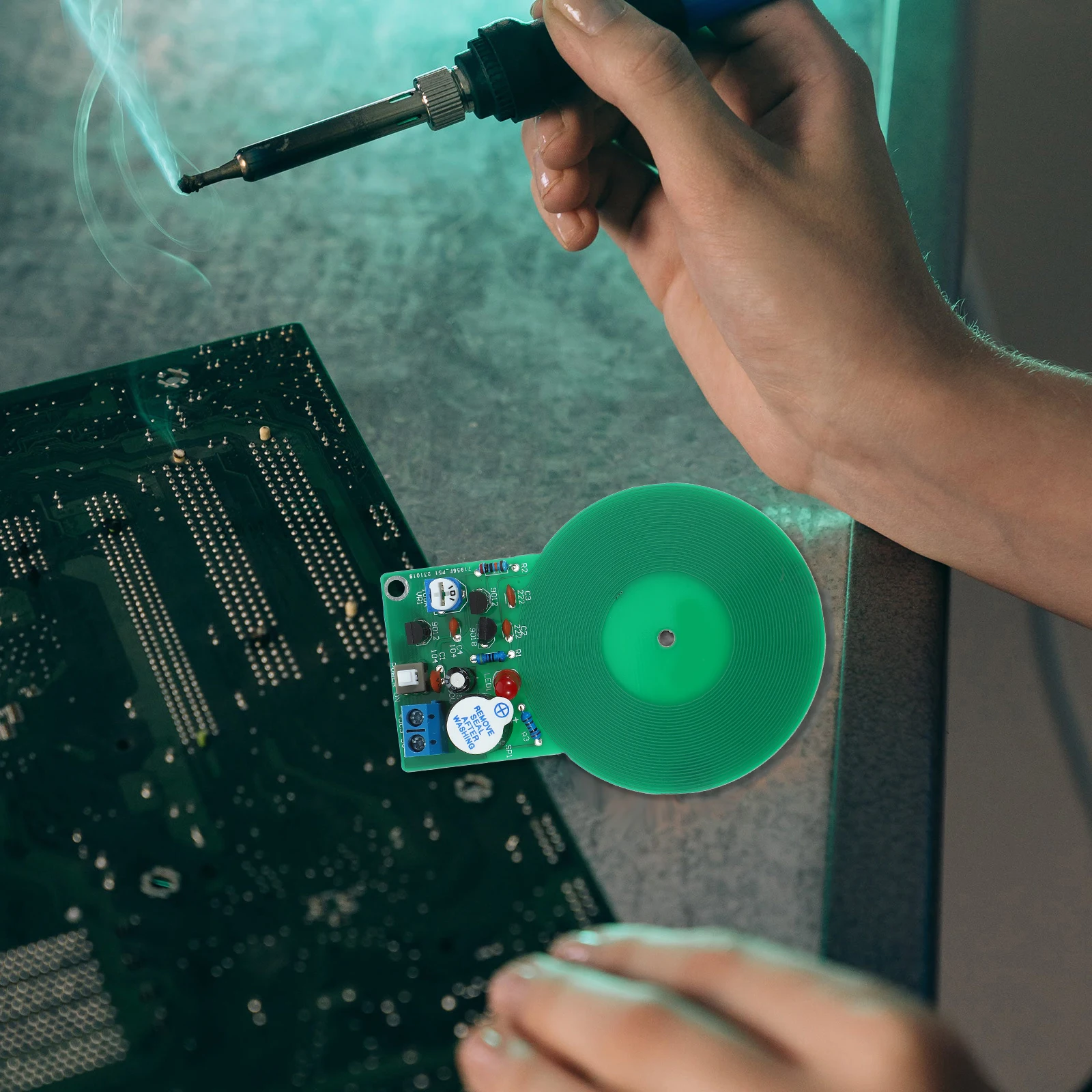 

2 Sets Metal Soldering Kit Electronic Soldering Practice Board Diy Sensor Module For Beginners Portable Solder Practice