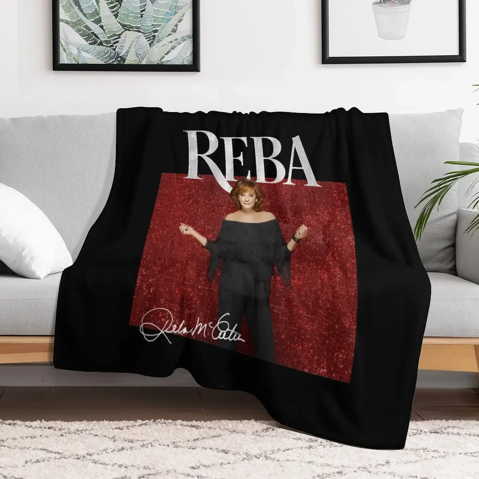 

Reba Live in Concert 2022 with Signature Throw Blanket Quilt Picnic For Sofa Thin Blankets