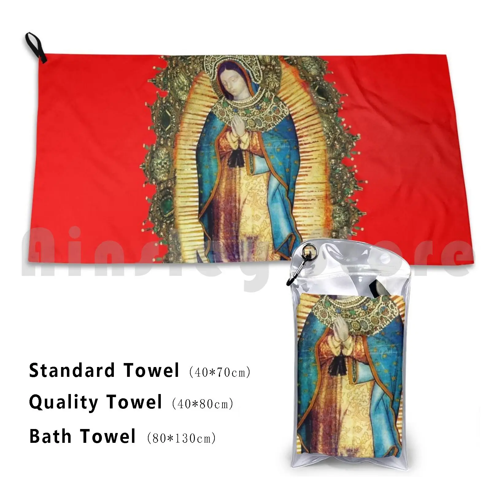 Nuestra Señora de Guadalupe Virgen María Mexicana México Tilma 20-101 Toalla de baño Cojín de playa Guadalupe Nuestra Señora de
