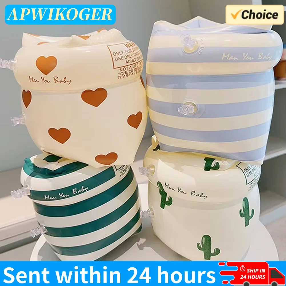 حلقات سباحة للذراع للأطفال الصغار حلقات تعويم للذراع أربطة للذراع للأطفال عوامات ذراع السباحة للأطفال الصغار قابلة للنفخ، ملحقات السباحة الآمنة