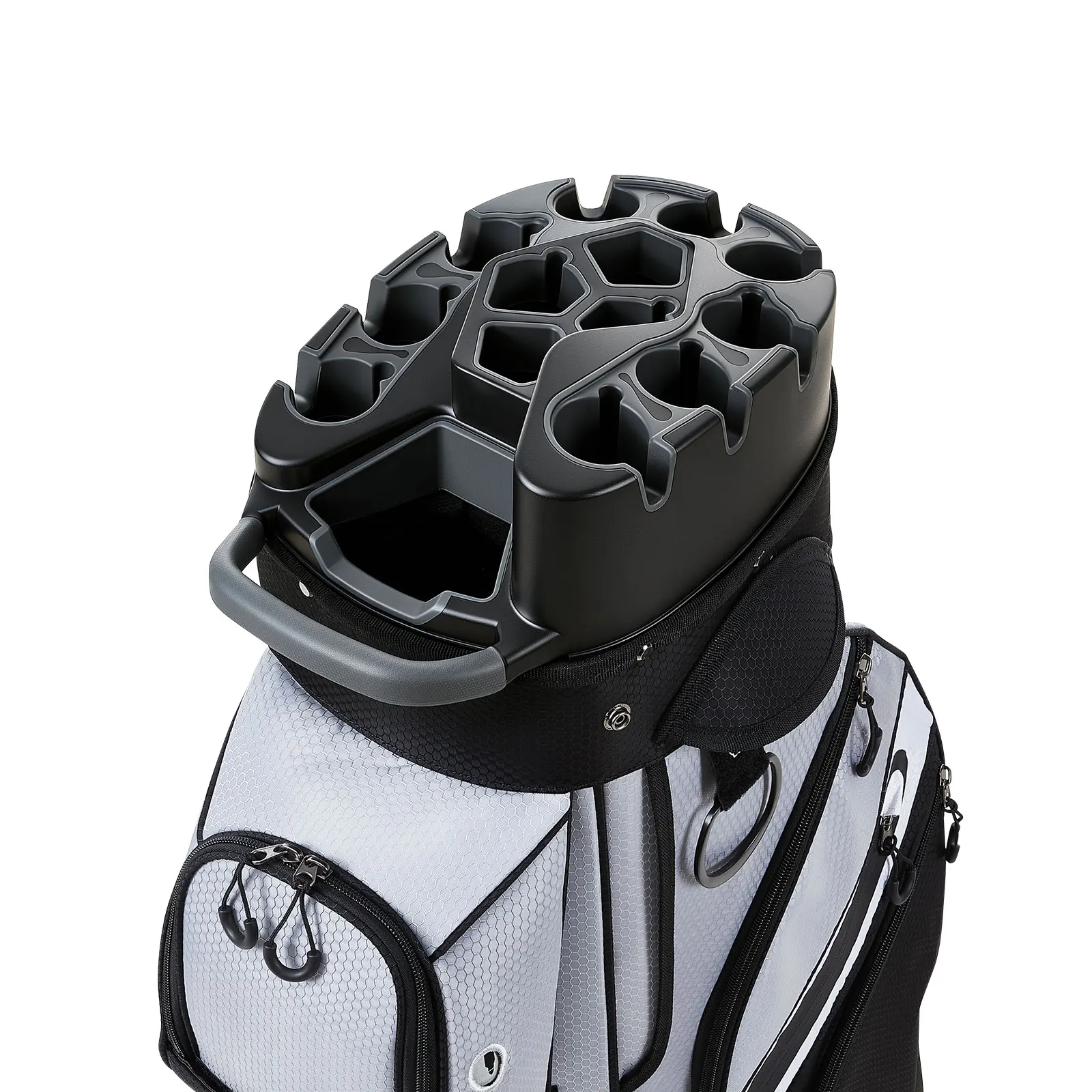 

SucceBuy Golf Cart Bag 14 Way Top Divider Organizer with Full-length Divider Storage Pockets Smooth Zippers for Men & Women