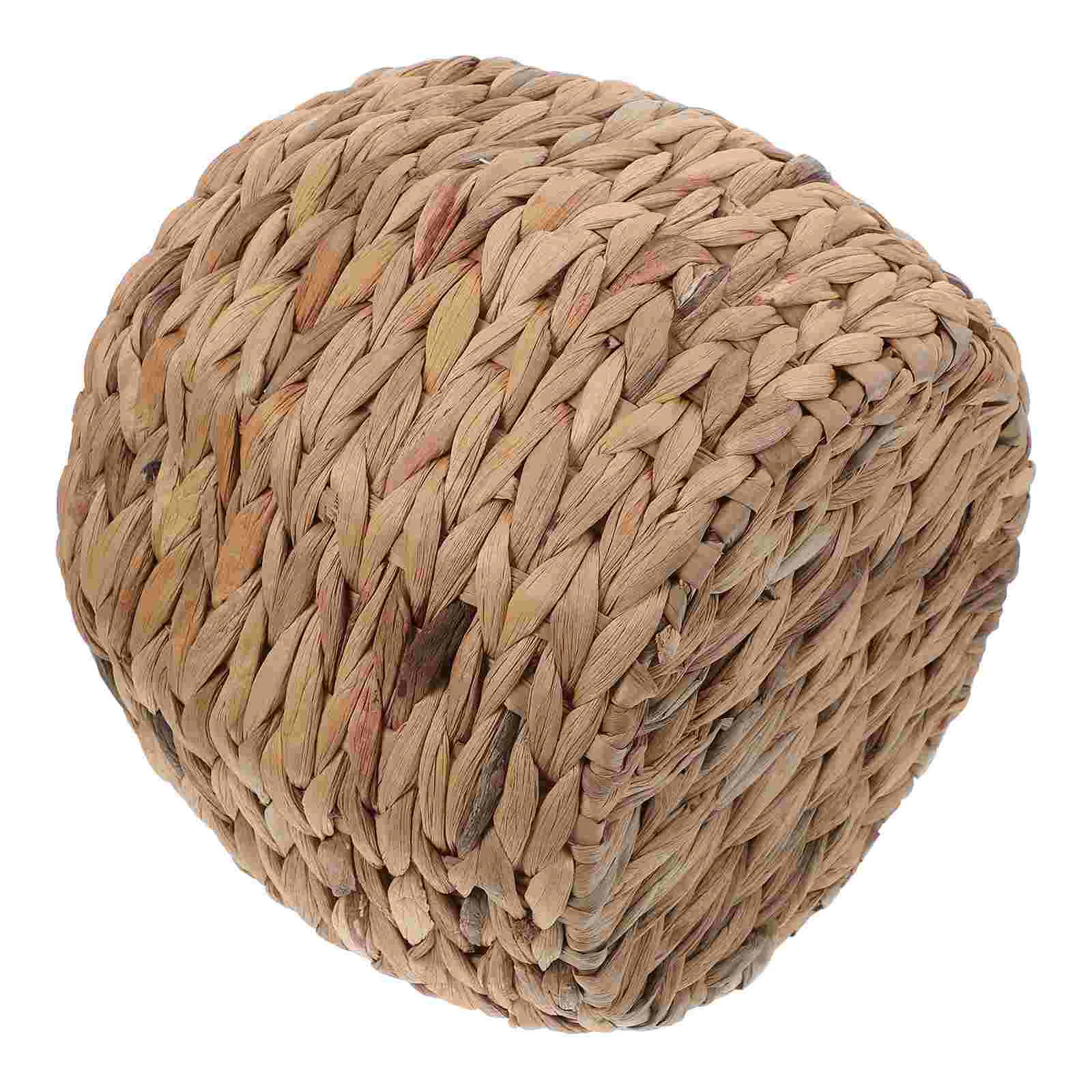 

Straw Storage Basket Sundry Hyacinth Baskets Decorative Flower Girl Woven Wicker Desktop