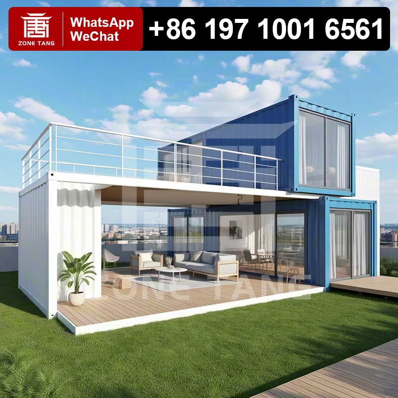 

Modular Prefab Home Low Cost Effective Expandable Tiny Homes Wind Resistance Pre Manufactured Houses Frame Steel Structure Villa