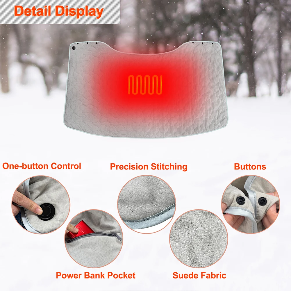 USB Heating Pad Portable Electric Heating Pad Pain Relief Thermal Mat Thermal 3 Level Heating Pad Soft Heated Blanket for Home