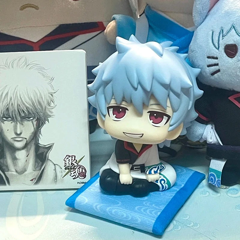 10 cm Look Up Gintama Sakata Gintoki Action Figures Q Versione Hijikata Toshiro Anime Figura PVC Collezione carina Giocattolo Regalo di compleanno