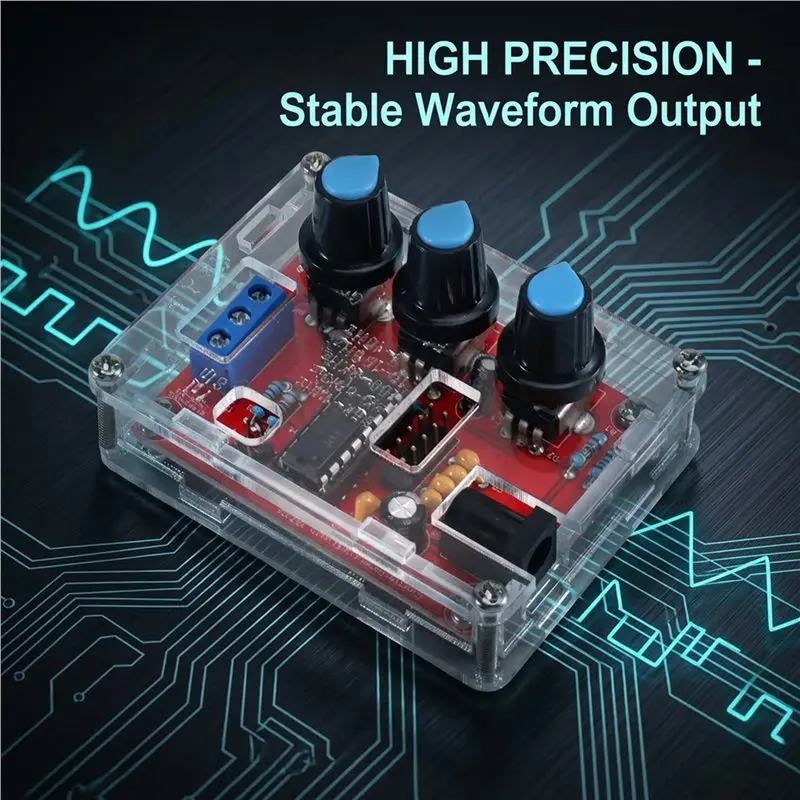 A02F-XR2206 Signal Generator High Precision Function Generator 1Hz To 1Mhz Adjustable Sine Wave Square Triangle With Shell