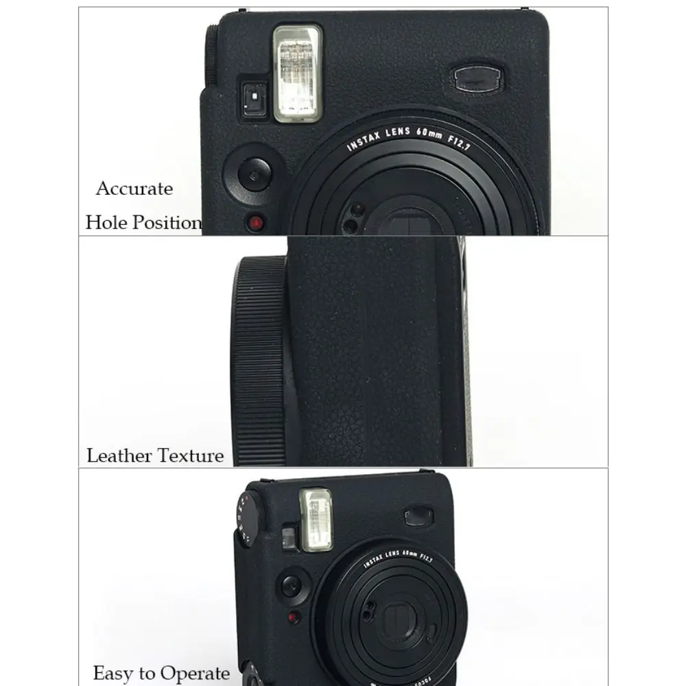 Silicone Instant Camera Case Solid Color Wear Resistant Protective Cover Shockproof Soft Protector for Fujifilm Instax Mini 99