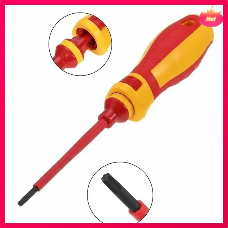 

Набор изолированных отверток ABYP 1000 В VDE, магнитные шлицевые биты для электромонта, профессиональный