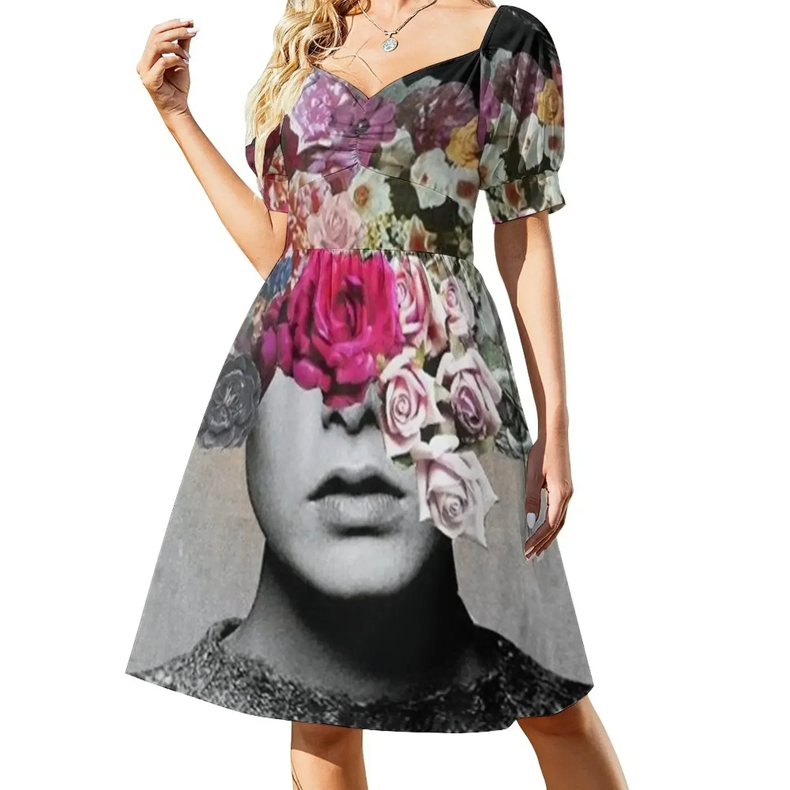 

_THE LOOK OF LOVE Short-Sleeved Dress Dress woman dresses for womens 2025 dresses with long sleeves Dress