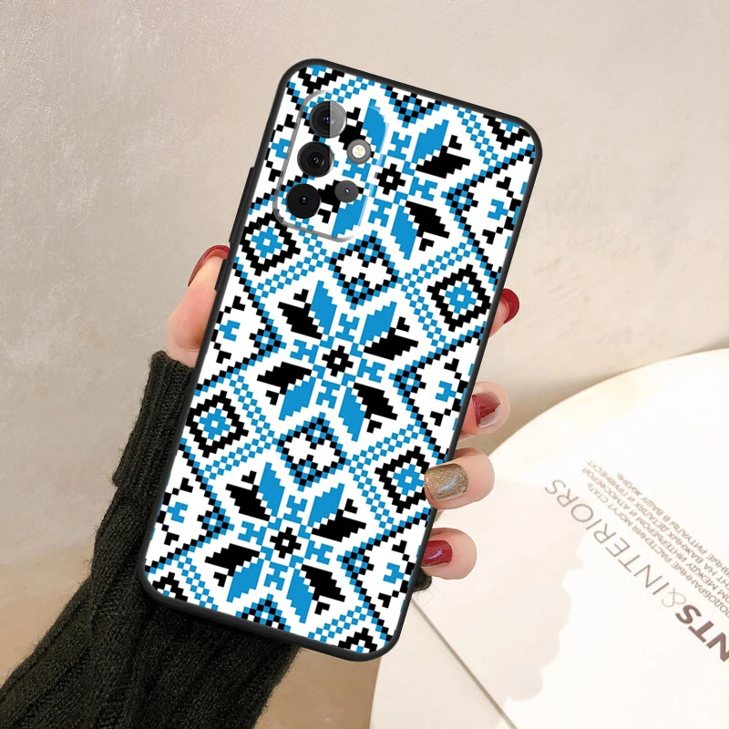 Ukraine Ornament Pattern Case For Samsung Galaxy A14 A34 A54 A12 A22 A32 A52 A72 A13 A23 A33 A53 A73 A31 A51 A71