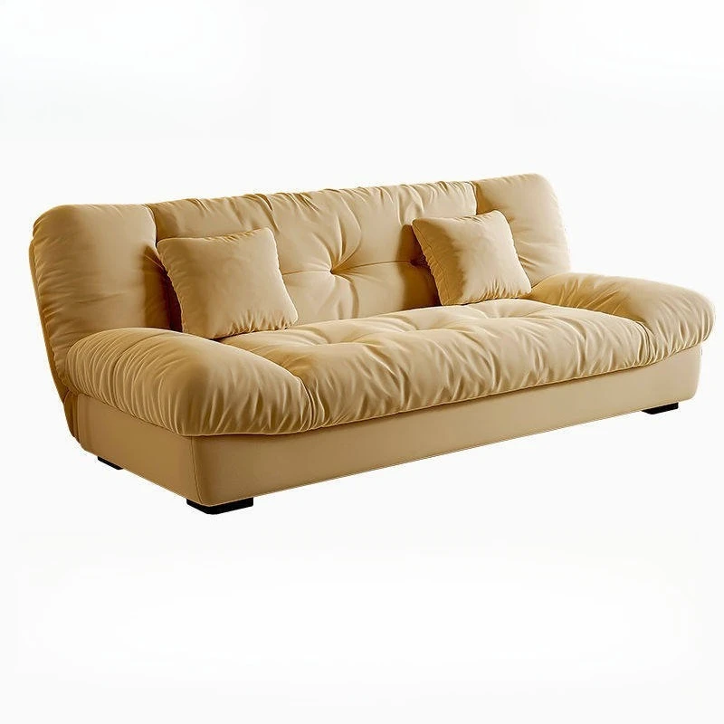 Cloud sofa, foldable, cream wind, small apartment rental house, double small sofa