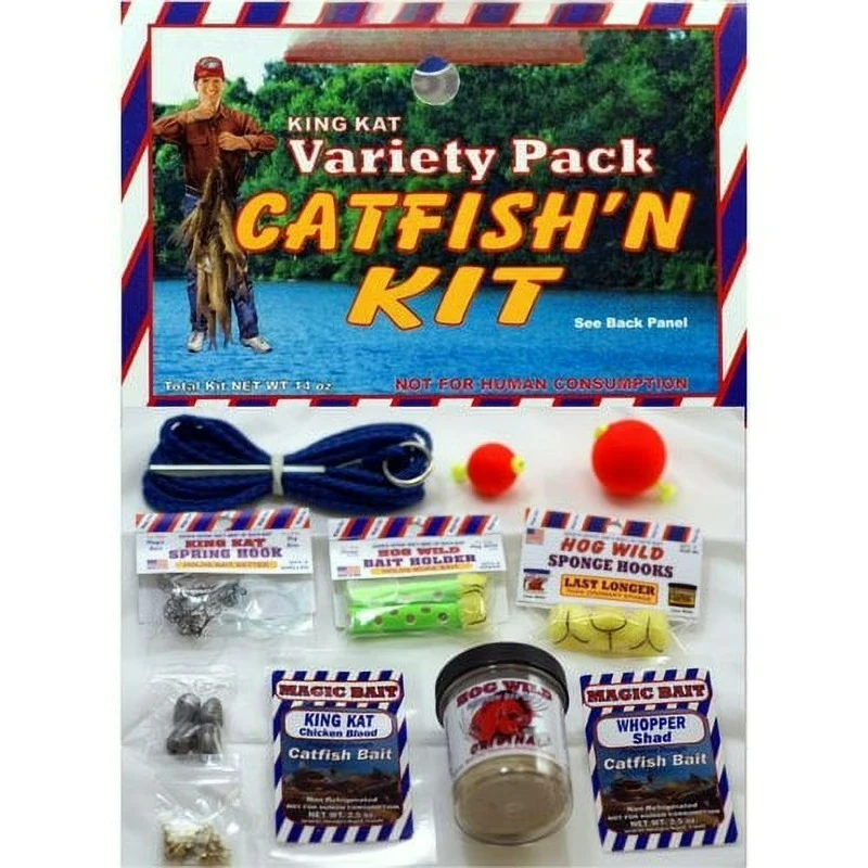 

Набор для рыбалки King Kat Catch Catfish Nuggets, 21 предмет