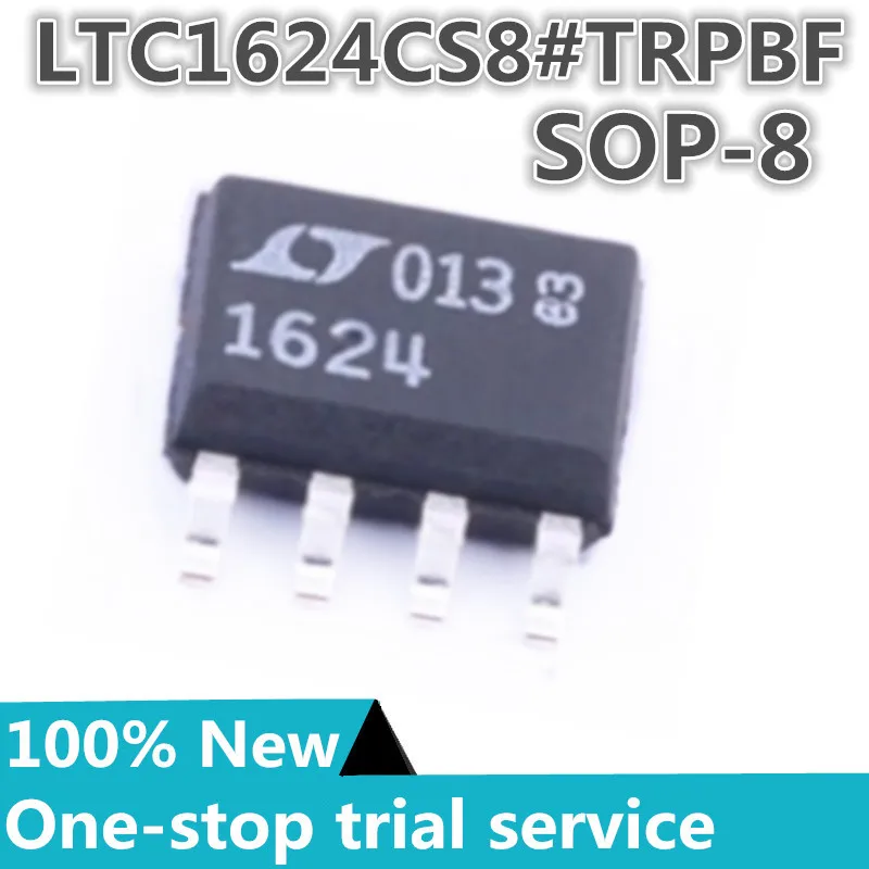 2-100PCS %New original LTC1624CS8#TRPBF silk screen 1624 package SOP-8 lift type 3.5V~36V 200kHz DC-DC control chip