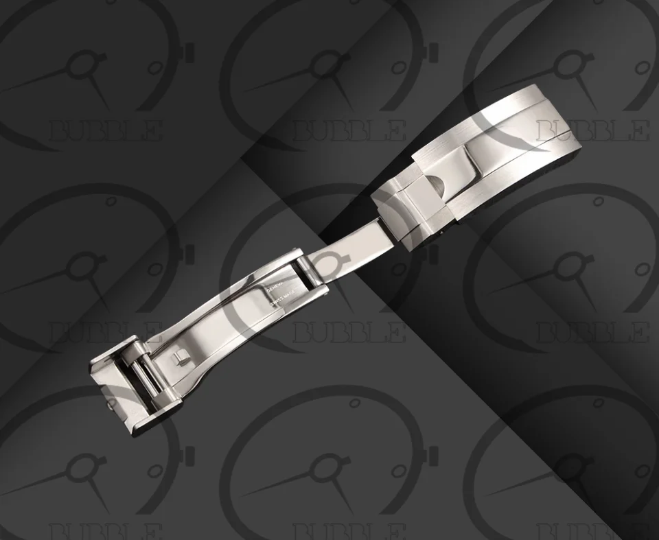 Chiusura a scorrimento con fibbia pieghevole in acciaio inossidabile da 16MM adatta per submariner di ruolo Oysterflex Daytona GMT cinturino per cinturino chiusura di distribuzione