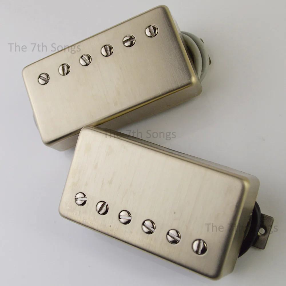 PAF IV AC4 Alnico IV Classic Humbucker-Tonabnehmer, 50 mm Abstand, 4-adriges Kabel, für E-Gitarre, LP, Zebra, Schwarz, Nickel, Weiß. – Detail 3