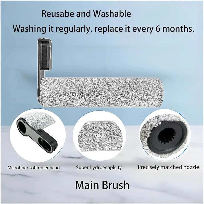 A01M-مجموعة ملحقات لـ Roborock Flexi/Flexi Pro مكنسة كهربائية لاسلكية محمولة فرشاة رئيسية قطع غيار فلتر Hepa