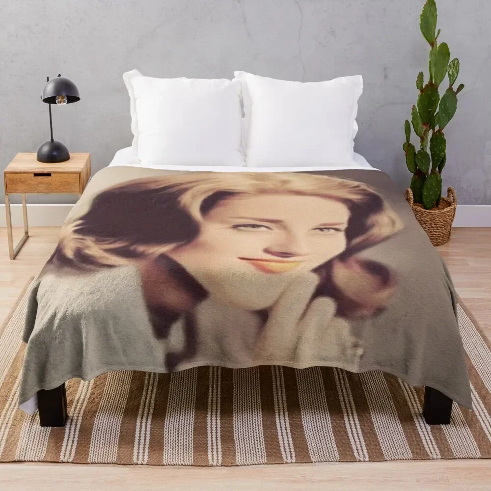 Lesley Gore, Music Star Throw Blanket for sofa Luxury Designer Blankets