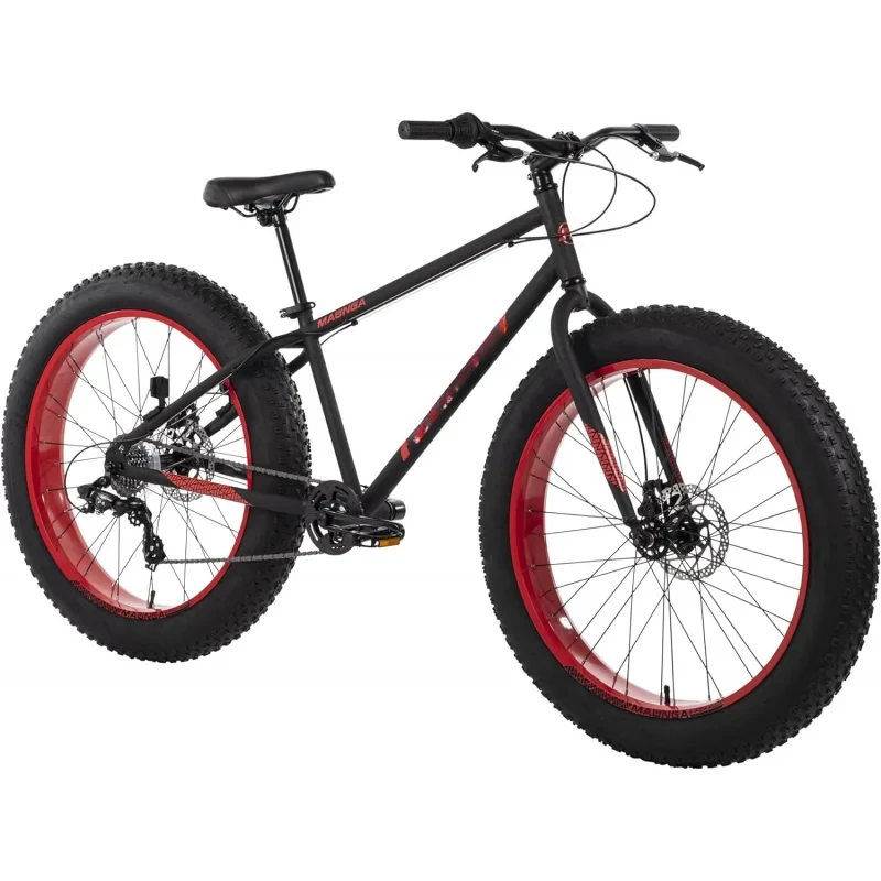 Aqhuffy mountain bikes for men, 26/27.5 inch sizes, suspension, fat tire option, sleek graphics, disc brakes available